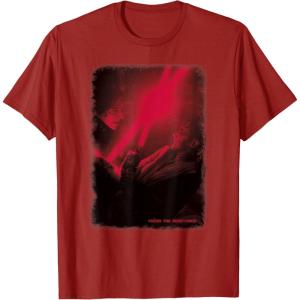 imageStar Wars Kylo Ren Verses Rey Episode 7 Poster TShirt TShirtCranberry Red