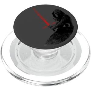imageStar Wars Kylo With Red Lightsaber Distressed Art PopSockets Standard PopGripMagSafe