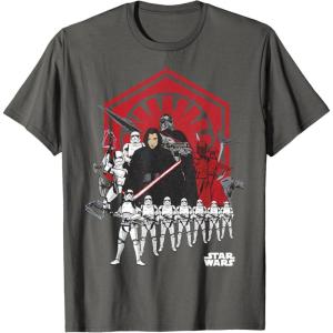 imageStar Wars Last Jedi Kylo Ren First Order Assemble TShirt TShirtAsphalt Grey