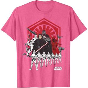 imageStar Wars Last Jedi Kylo Ren First Order Assemble TShirt TShirtPink Heather