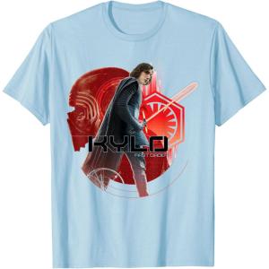 imageStar Wars Last Jedi Kylo Ren Watch Your Back Graphic TShirt TShirtBaby Blue
