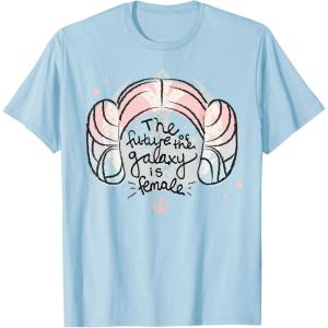 imageStar Wars Princess Leia The Future is Female TShirtBaby Blue