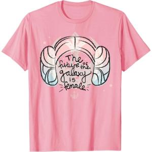imageStar Wars Princess Leia The Future is Female TShirtPink