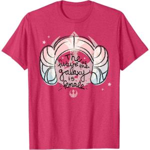 imageStar Wars Princess Leia The Future is Female TShirtRed Heather