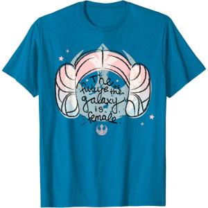 imageStar Wars Princess Leia The Future is Female TShirtSapphire Blue