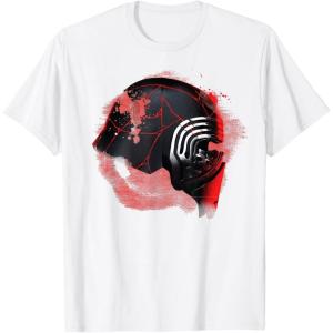 imageStar Wars Rise of Skywalker Kylo Ren Helmet Damage TShirtWhite