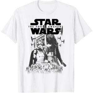 imageStar Wars The Force Awakens Kylo Ren Captain Phasma Portrait TShirtWhite