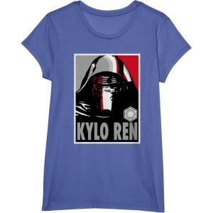 imageStar Wars The Force Awakens Kylo Ren Poster TShirtBright Blue Heather