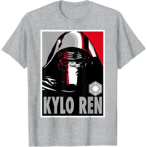 imageStar Wars The Force Awakens Kylo Ren Poster TShirtHeather Grey