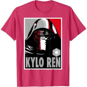 imageStar Wars The Force Awakens Kylo Ren Poster TShirtRed Heather