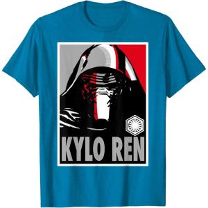 imageStar Wars The Force Awakens Kylo Ren Poster TShirtSapphire Blue