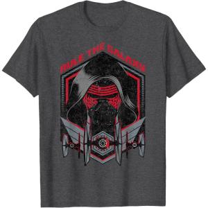 imageStar Wars The Force Awakens Kylo Ren Rule The Galaxy TShirtDark Heather Grey