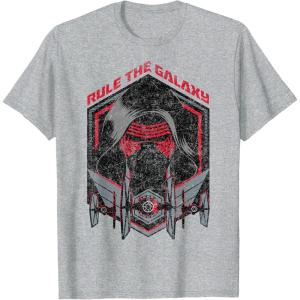 imageStar Wars The Force Awakens Kylo Ren Rule The Galaxy TShirtHeather Grey