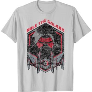 imageStar Wars The Force Awakens Kylo Ren Rule The Galaxy TShirtSilver Grey