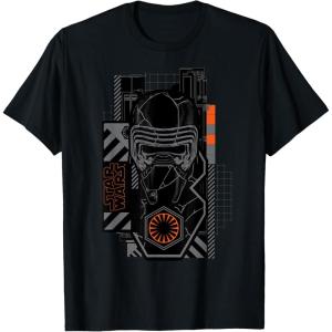 imageStar Wars The Rise of Skywalker Kylo Ren Badge TShirtBlack