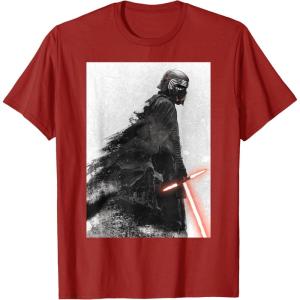 imageStar Wars The Rise of Skywalker Kylo Ren Memory TShirtCranberry Red