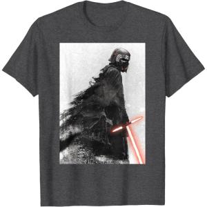 imageStar Wars The Rise of Skywalker Kylo Ren Memory TShirtDark Heather Grey