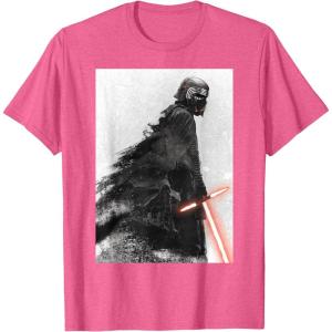 imageStar Wars The Rise of Skywalker Kylo Ren Memory TShirtPink Heather