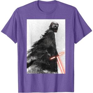 imageStar Wars The Rise of Skywalker Kylo Ren Memory TShirtPurple Heather