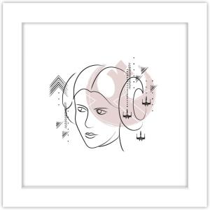 imageTrends International Gallery Pops Star Wars Saga  MidCentury Modern Princess Leia Wall Art Wall Poster 12quot x 12quot Black Framed VersionWhite Framed Version