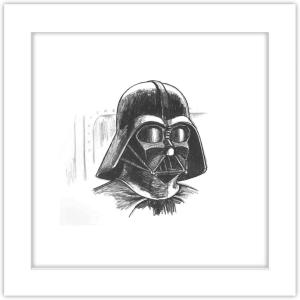 imageTrends International Gallery Pops Star Wars Saga  Return of the Jedi Darth Vader Sketch Wall Art Wall Poster 1200quot x 1200quot Black Frame VersionWhite Frame Version