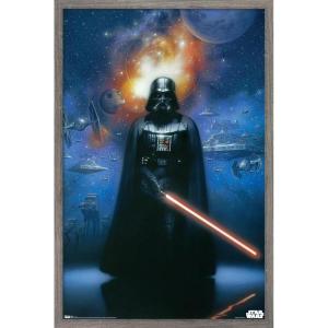 imageTrends International Star Wars Saga  Vader in Space Wall Poster 22375quot x 34quot Premium Unframed VersionBarnwood Framed Version