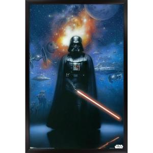 imageTrends International Star Wars Saga  Vader in Space Wall Poster 22375quot x 34quot Premium Unframed VersionBlack Framed Version