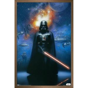 imageTrends International Star Wars Saga  Vader in Space Wall Poster 22375quot x 34quot Premium Unframed VersionBronze Framed Version
