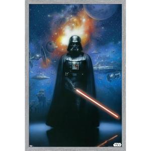imageTrends International Star Wars Saga  Vader in Space Wall Poster 22375quot x 34quot Premium Unframed VersionGray Framed Version