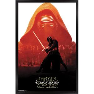 imageTrends International Star Wars The Force Awakens  Kylo Ren Badge Wall Poster 22375quot x 34quot Premium Unframed VersionBlack Framed Version