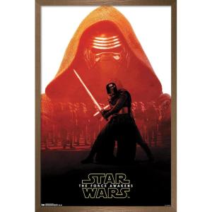 imageTrends International Star Wars The Force Awakens  Kylo Ren Badge Wall Poster 22375quot x 34quot Premium Unframed VersionBronze Framed Version