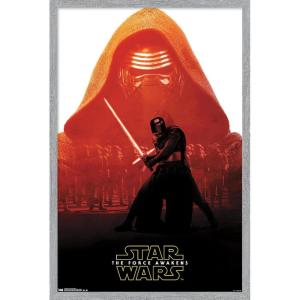 imageTrends International Star Wars The Force Awakens  Kylo Ren Badge Wall Poster 22375quot x 34quot Premium Unframed VersionGray Framed Version