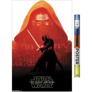 imageTrends International Star Wars The Force Awakens  Kylo Ren Badge Wall Poster 22375quot x 34quot Premium Unframed VersionPremium Poster  Clip Bundle