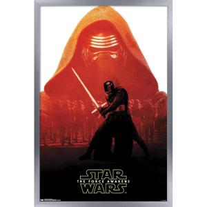 imageTrends International Star Wars The Force Awakens  Kylo Ren Badge Wall Poster 22375quot x 34quot Premium Unframed VersionSilver Framed Version
