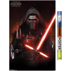 imageTrends International Star Wars The Force Awakens  Kylo Ren Wall Poster 22375quot x 34quot Premium Unframed VersionPremium Poster  Clip Bundle