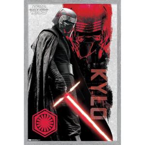 imageTrends International Star Wars The Rise Of Skywalker  Kylo Ren Wall Poster 22375quot x 34quot Premium Unframed VersionGray Framed Version