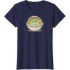 imageAmazon Essentials Mens Mandalorian The Child Grogu Pram TShirt Dark Blue SmallNavy Blue