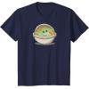 imageAmazon Essentials Mens Mandalorian The Child Grogu Pram TShirt Dark Blue SmallNavy Blue