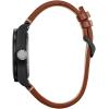 imageCitizen EcoDrive Mens Star Wars Chewbacca Black IP Stainless Steel on Brown Leather Strap 3Hand Date Luminous 43mm Model AW500806W