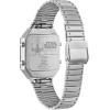 imageCitizen Mens Star Wars Vintage AnaDigi Quartz Stainless Steel Watch RectangularRebel Pilot Silver ToneRed
