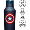 imageCorkcicle Star Wars Insulated Canteen Travel Water Bottle Triple Insulated Stainless Steel Easy Grip Straw Mouth Keeps Beverages Cold for 25 Hours or Warm for 12 Hours 20 oz ChewbaccaCaptain America