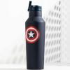 imageCorkcicle Star Wars Insulated Canteen Travel Water Bottle Triple Insulated Stainless Steel Easy Grip Straw Mouth Keeps Beverages Cold for 25 Hours or Warm for 12 Hours 20 oz ChewbaccaCaptain America
