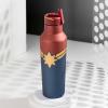imageCorkcicle Star Wars Insulated Canteen Travel Water Bottle Triple Insulated Stainless Steel Easy Grip Straw Mouth Keeps Beverages Cold for 25 Hours or Warm for 12 Hours 20 oz ChewbaccaCaptain Marvel