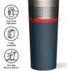 imageCorkcicle Star Wars Insulated Canteen Travel Water Bottle Triple Insulated Stainless Steel Easy Grip Straw Mouth Keeps Beverages Cold for 25 Hours or Warm for 12 Hours 20 oz ChewbaccaThor