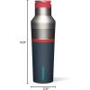 imageCorkcicle Star Wars Insulated Canteen Travel Water Bottle Triple Insulated Stainless Steel Easy Grip Straw Mouth Keeps Beverages Cold for 25 Hours or Warm for 12 Hours 20 oz ChewbaccaThor