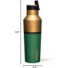 imageCorkcicle Star Wars Insulated Canteen Travel Water Bottle Triple Insulated Stainless Steel Easy Grip Straw Mouth Keeps Beverages Cold for 25 Hours or Warm for 12 Hours 20 oz ChewbaccaLoki