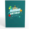 imageLovepop Star Wars Darth Vader Birthday Cake PopUp Card Funny Birthday Card for Men Dad Card Darth Vader Birthday Card 40th Birthday Card 5 X 7Star Wars The Mandalorian Galactic Birthday Wishes Card with Mini Bouquet