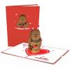 imageLovepop Valentines Day Card for Her Him  3D Star Wars Greeting PopUp Cards  BB8 Mine  5quot x 7quot  Blank Notecard ampamp Envelope IncludedChewbacca I Chews You