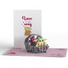 imageLovepop Valentines Day Card for Her Him  3D Star Wars Greeting PopUp Cards  BB8 Mine  5quot x 7quot  Blank Notecard ampamp Envelope IncludedGrogu Love is the Way