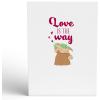 imageLovepop Valentines Day Card for Her Him  3D Star Wars Greeting PopUp Cards  BB8 Mine  5quot x 7quot  Blank Notecard ampamp Envelope IncludedGrogu Love is the Way
